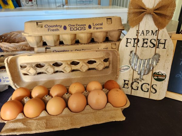 brown chicken eggs, pasture raised, organic