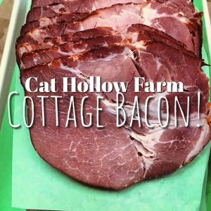 USDA Pasture Raised Sliced & Cured Cottage Bacon