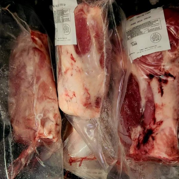 organic ham hocks in sealed packages