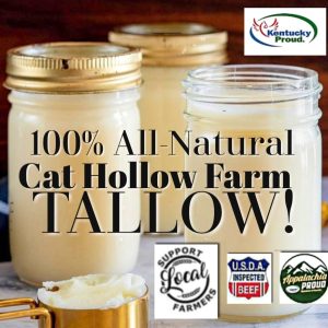 USDA Pasture Raised All Natural Beef Tallow