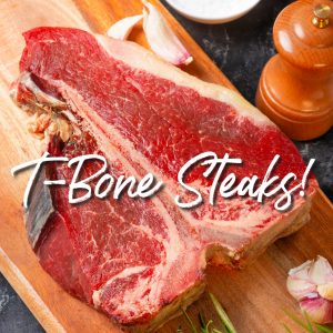 USDA Pasture Raised Beef T-Bone Steak